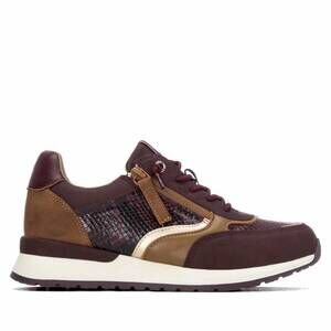 NEW REFRESH women's casual sneakers in burgundy